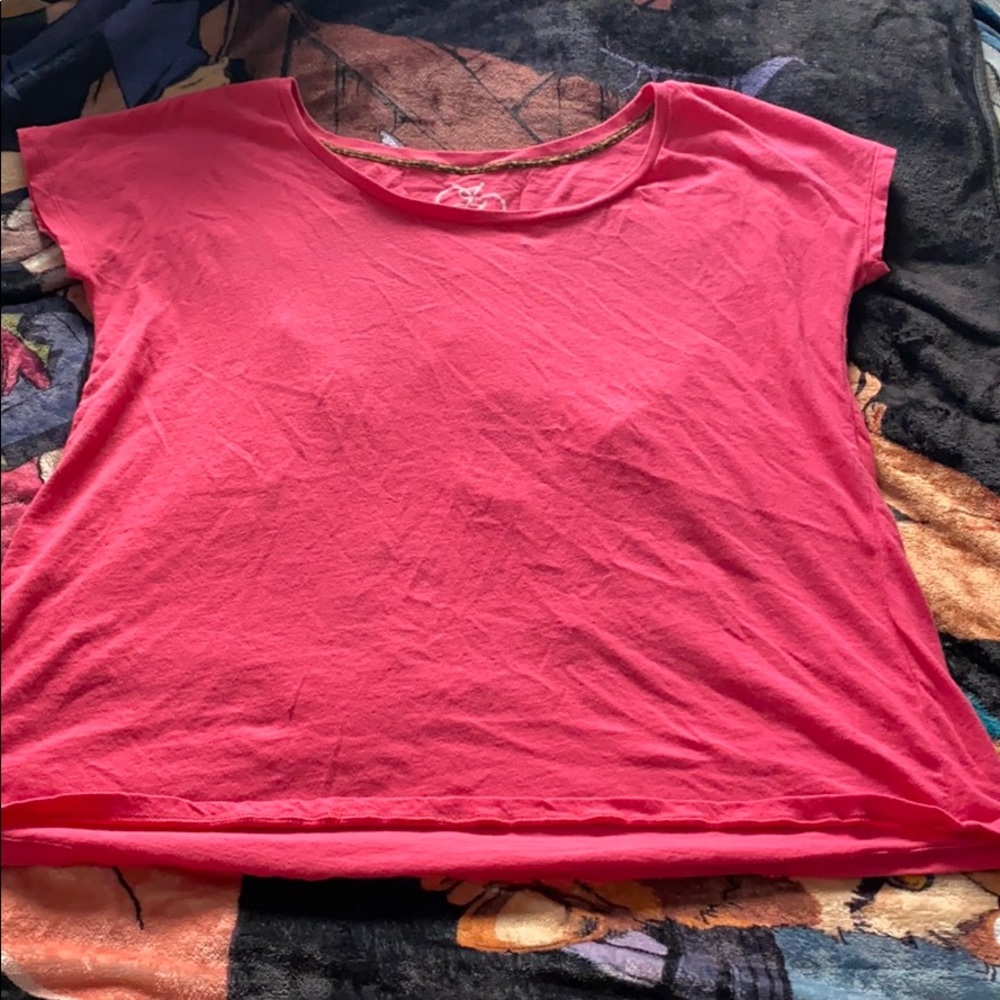 Iron fist pink cut out shirt